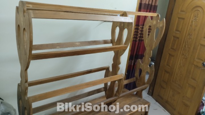 Alna Shegun wood (সেগুন কাঠের আলনা)